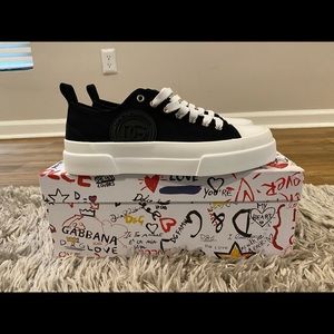 Quilted nylon Portofino Light sneakers w DG logo